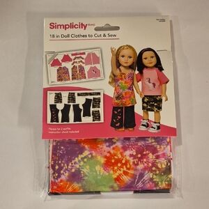 Simplicity Colorful Doll Clothes Sewing Kit